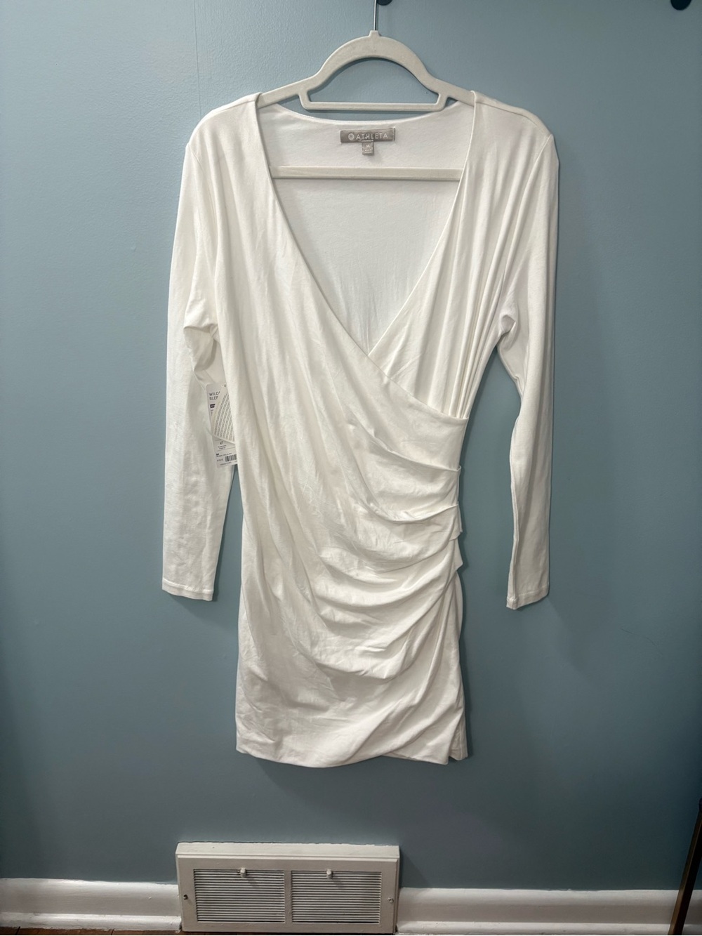Athleta Wilder Long Sleeve Dress in White
